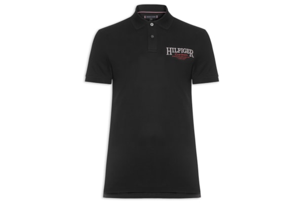 Polo Masculina Regular Fit TH Club Sport - Preto