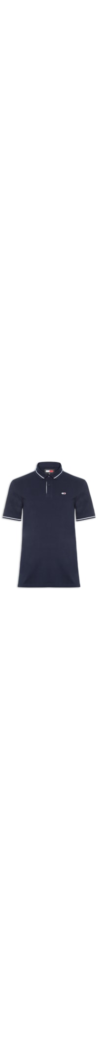 Polo Masculina Regular Fit Tipped - Azul