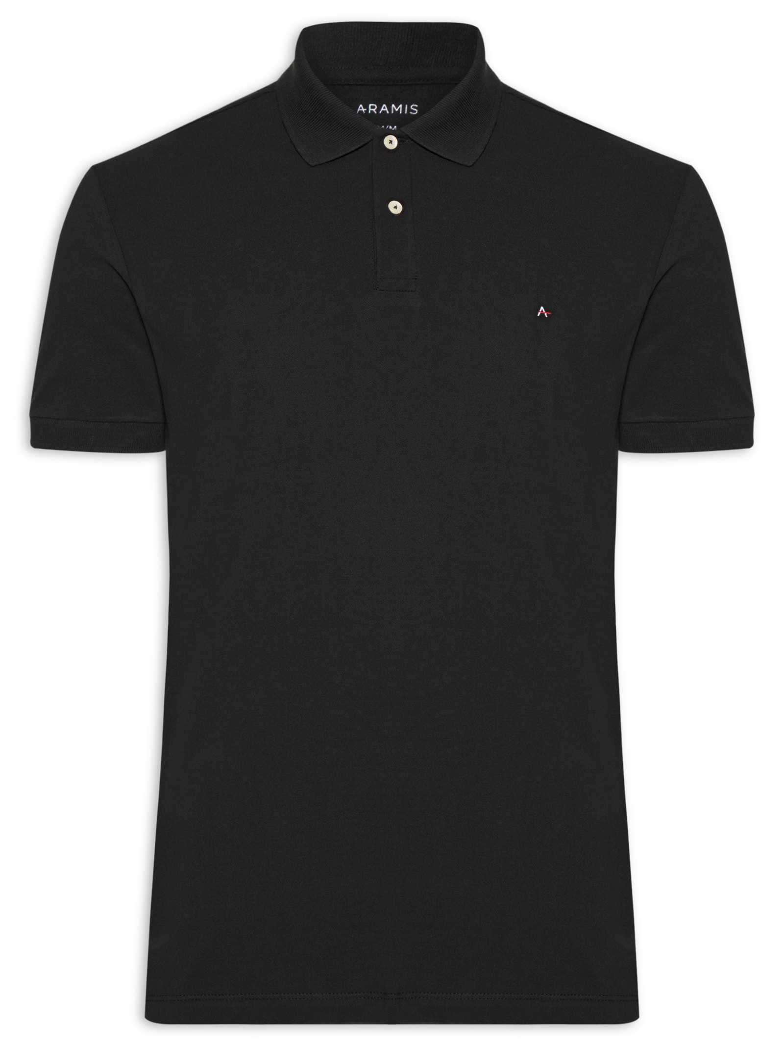 Polo Masculina Regular Fit Vista Com Detalhe Interno Preto Aramis