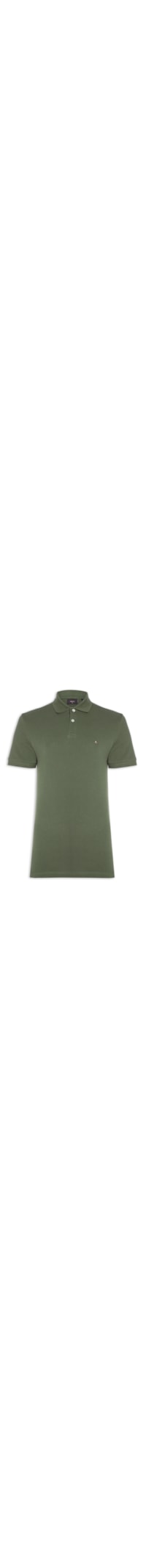 Polo Masculina Regular Fit Vista Detalhe Interno - Verde