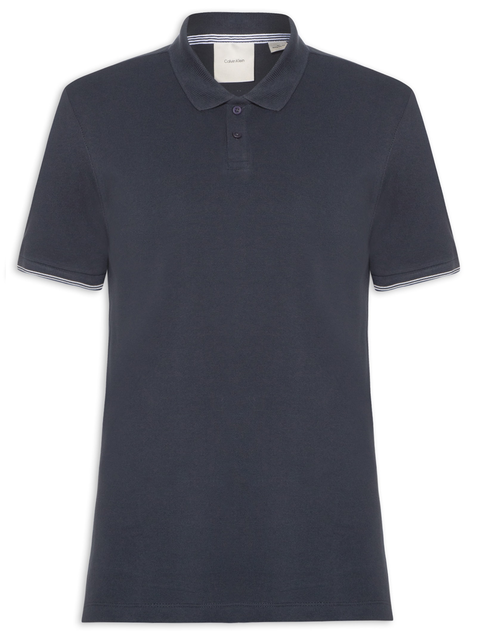 Polo Masculina Regular Friso Peitilho l Azul Calvin Klein - White Label