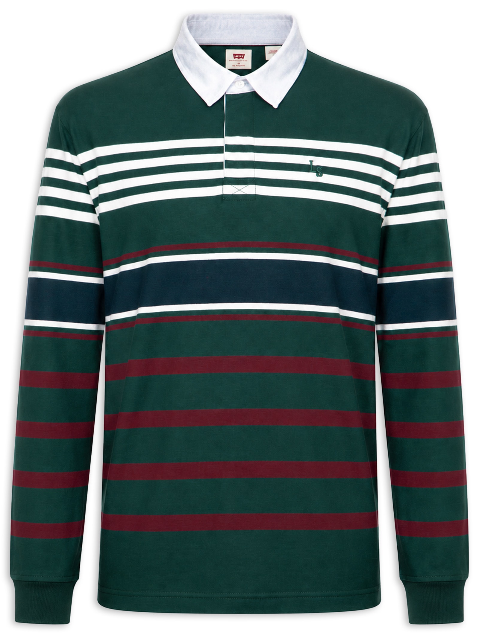 Polo Masculina Relaxed Fit Union Rugby Verde Levi's