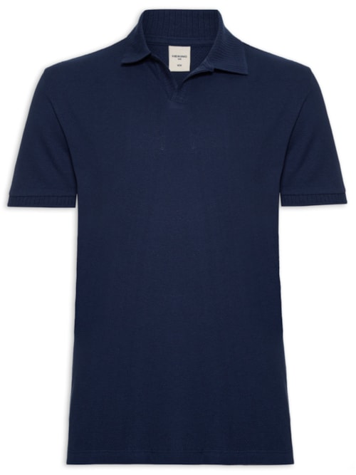 Polo Masculina Resort Regular Fit – Azul