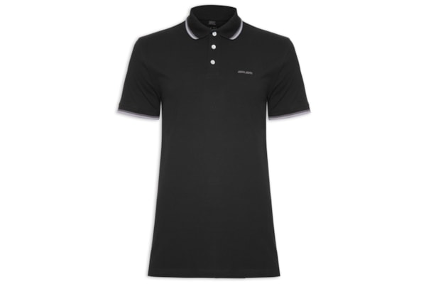 Polo Masculina Rg 2 Lines - Preto