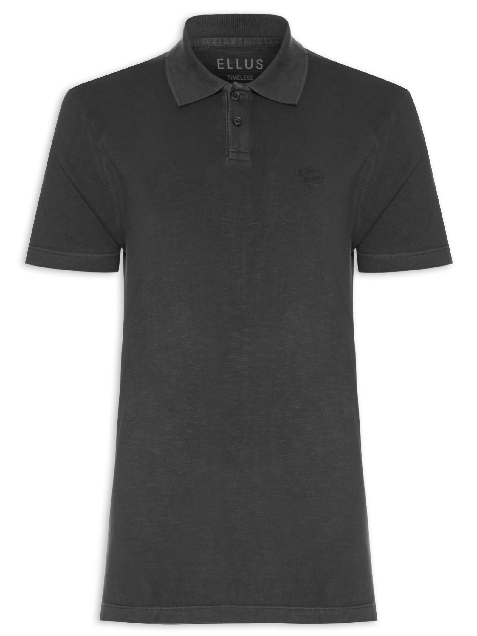 Polo Masculina Rugby Flamê Classic Manga Curta Preto Ellus