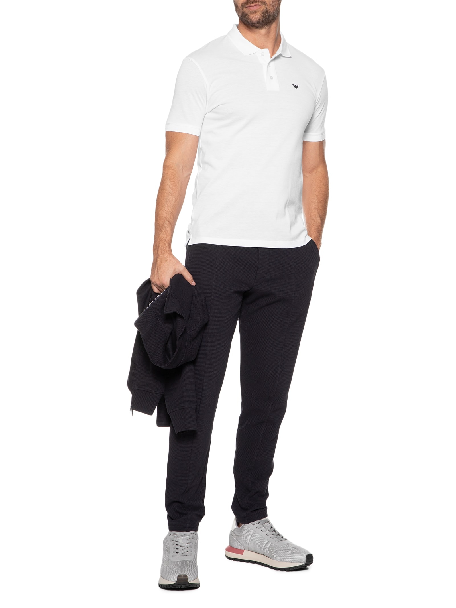 Polo Masculina Shirt Branco Emporio Armani