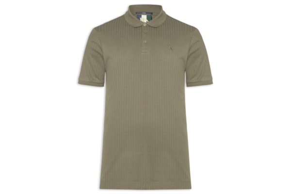 Polo Masculina Slim Canelada - Verde