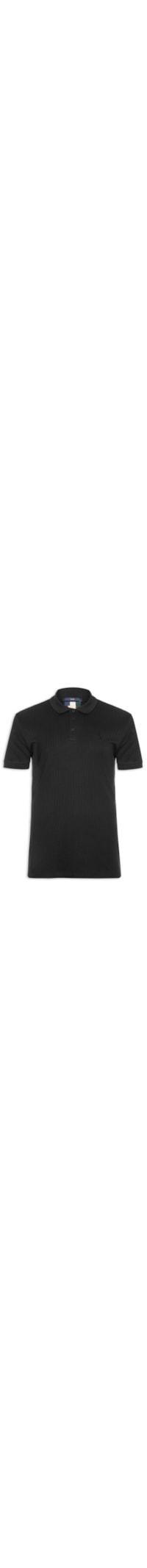 Polo Masculina Slim Canelada – Preto