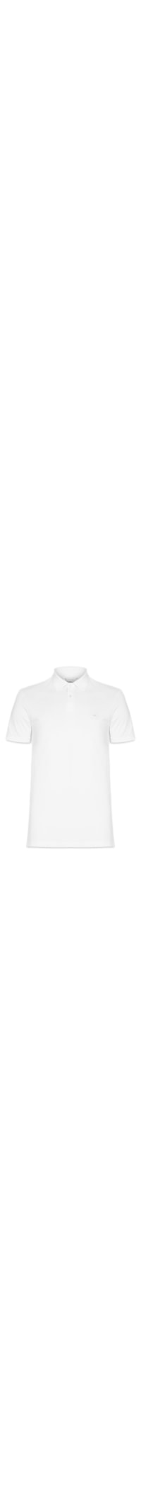 Polo Masculina Slim Fit Básica - Branco