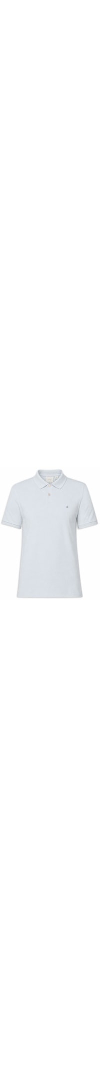 Polo Masculina Slim Fit Básica sem Friso - Azul
