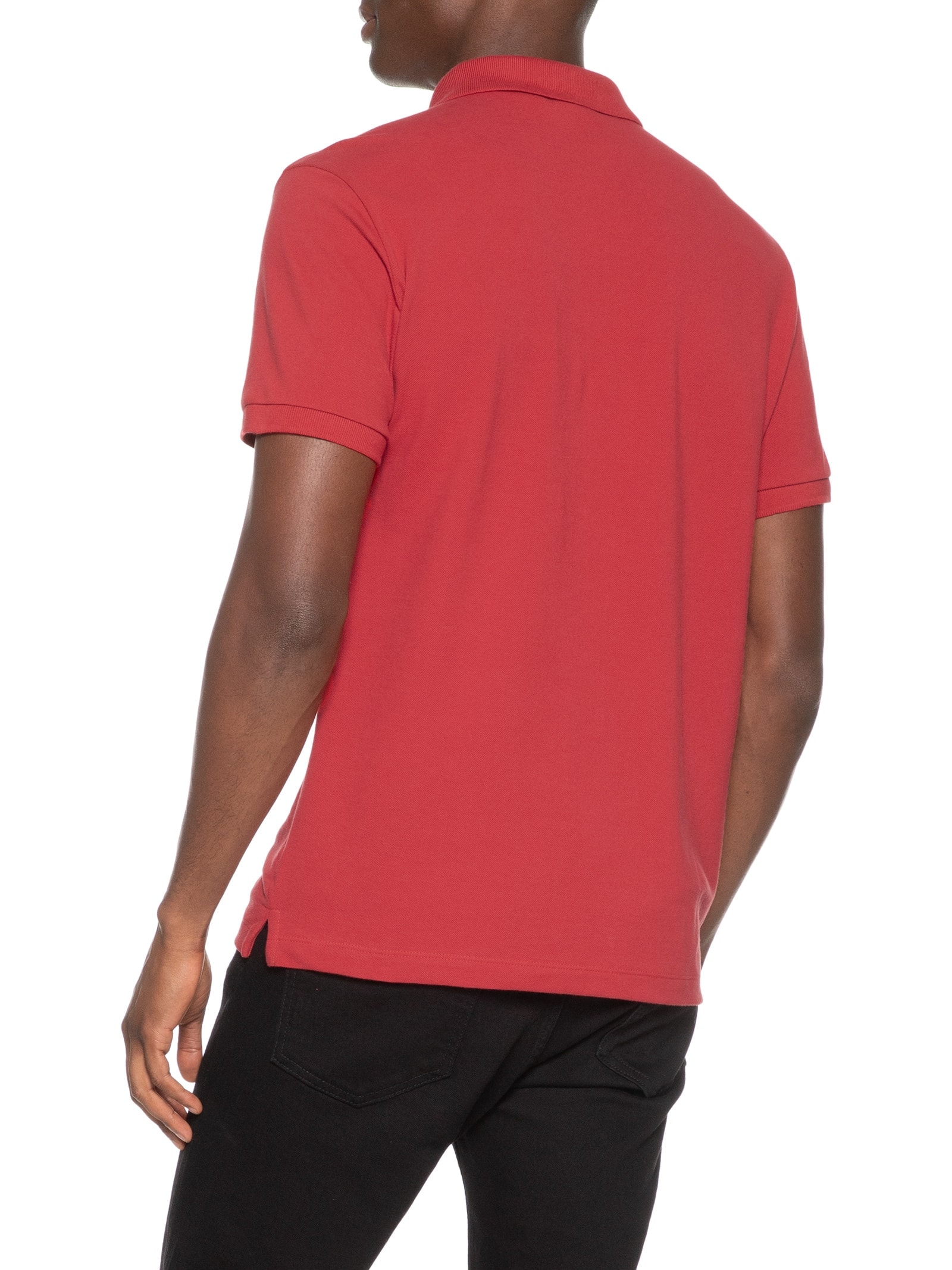 Polo Masculina Slim Fit Básica Vermelho Calvin Klein - White Label