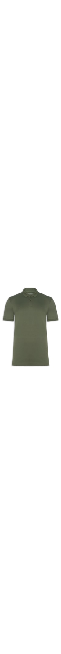 Polo Masculina Slim Fit Em Algodão Pima Peruano - Verde