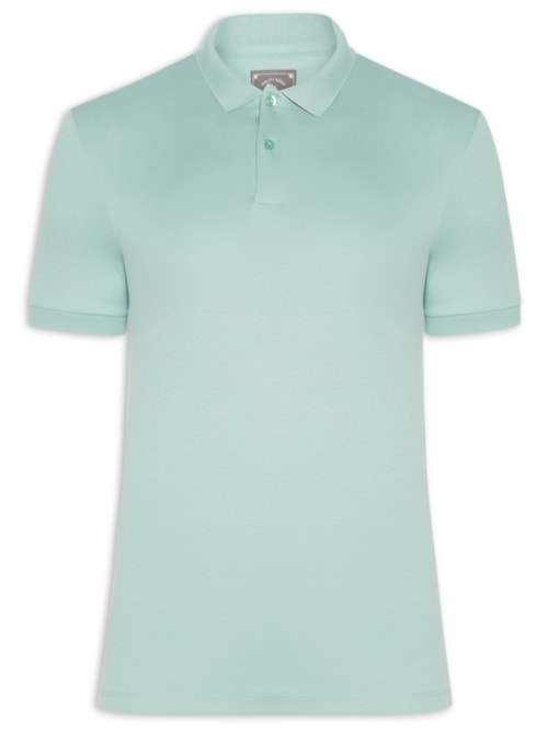 Polo Masculina Slim Fit em Algodão Pima Peruano – Verde