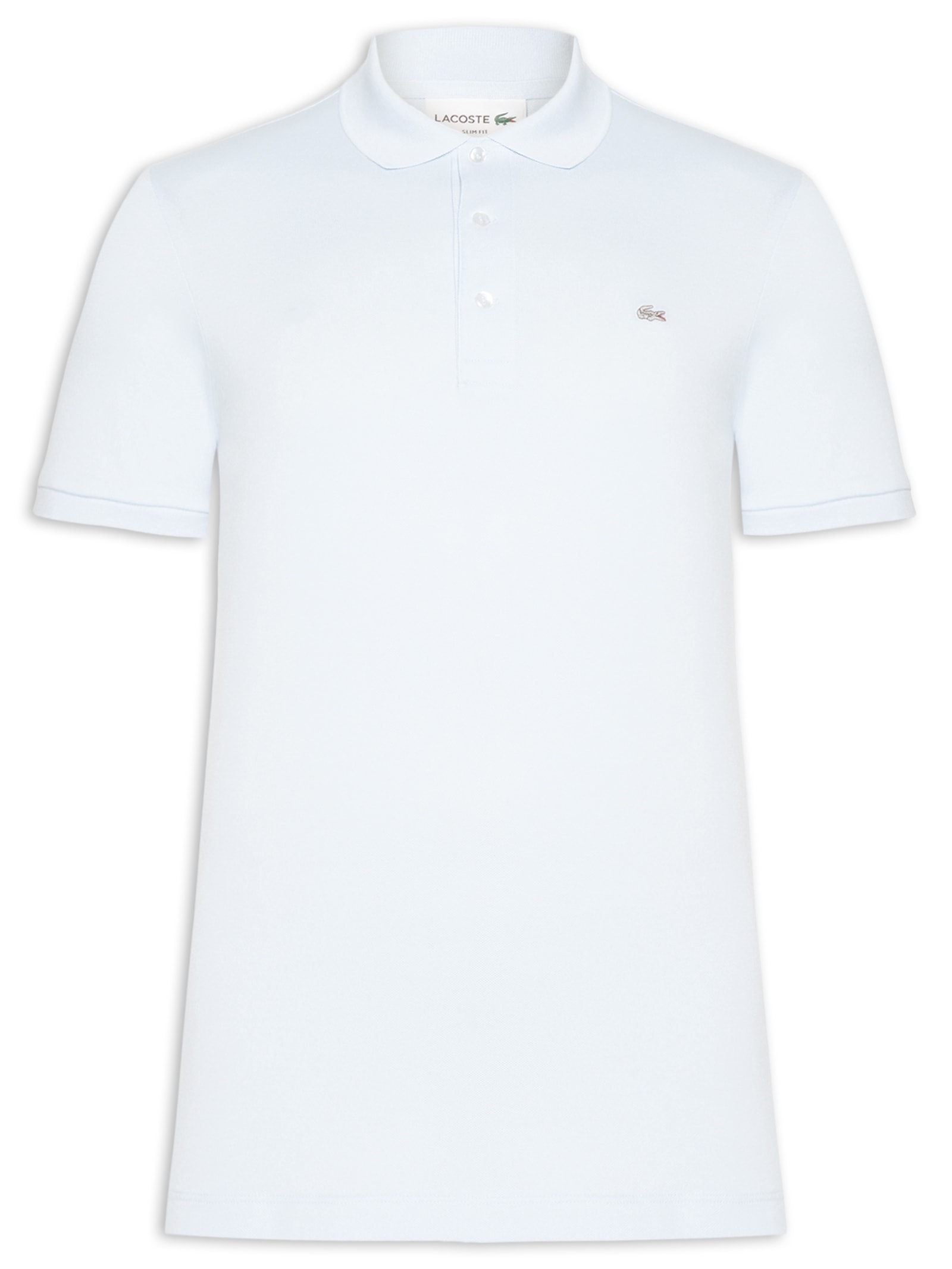 Polo Masculina Slim Fit Em Mini Piquet Stretch Azul Lacoste