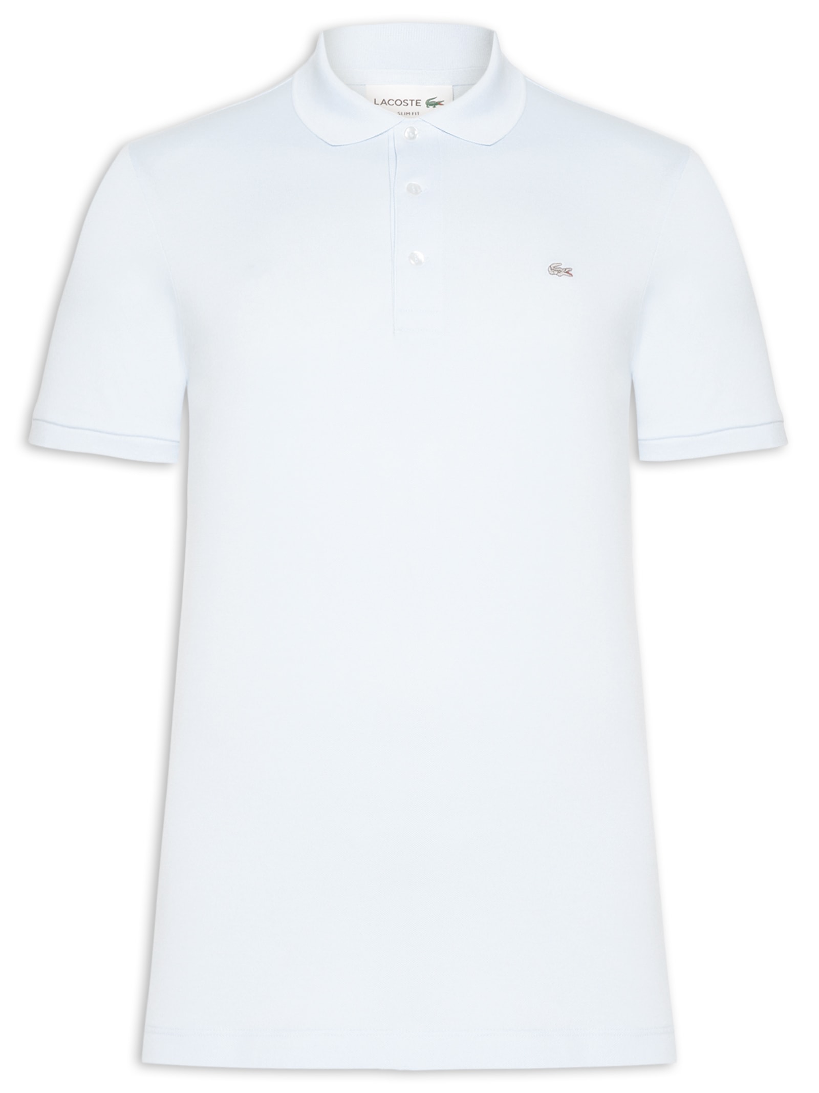 Polo Masculina Slim Fit Em Mini Piquet Stretch Azul Lacoste