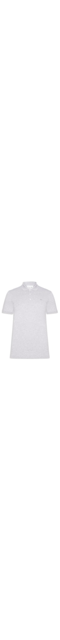 Polo Masculina Slim Fit Em Mini Piquet Stretch - Cinza