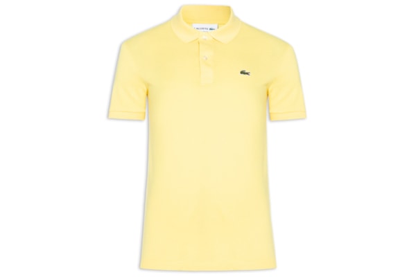 Polo Masculina Slim Fit Em Petit Piquet - Amarelo
