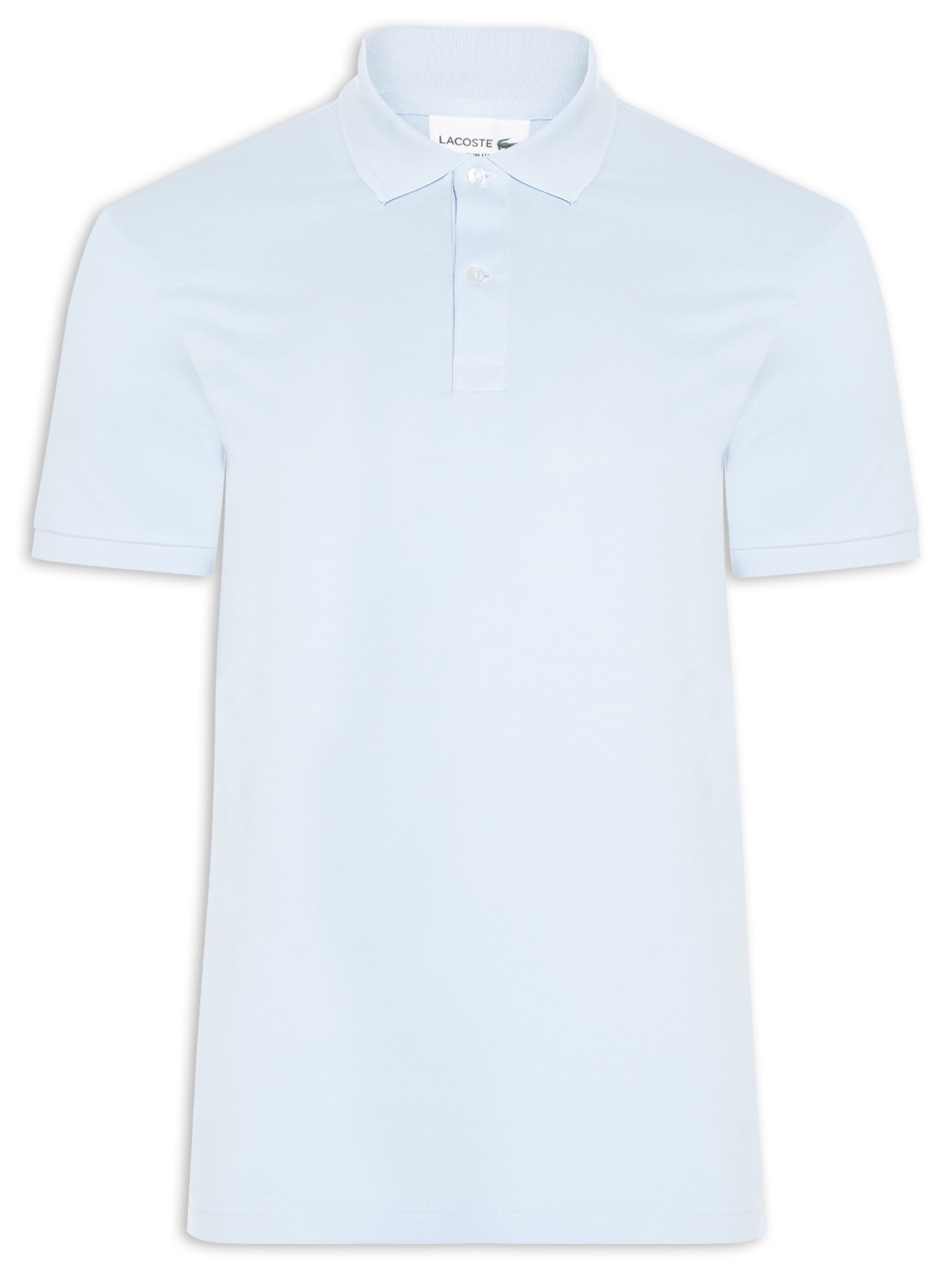 Polo Masculina Slim Fit Em Petit Piquet Azul Lacoste