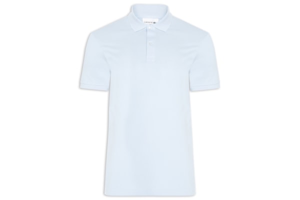 Polo Masculina Slim Fit Em Petit Piquet - Azul