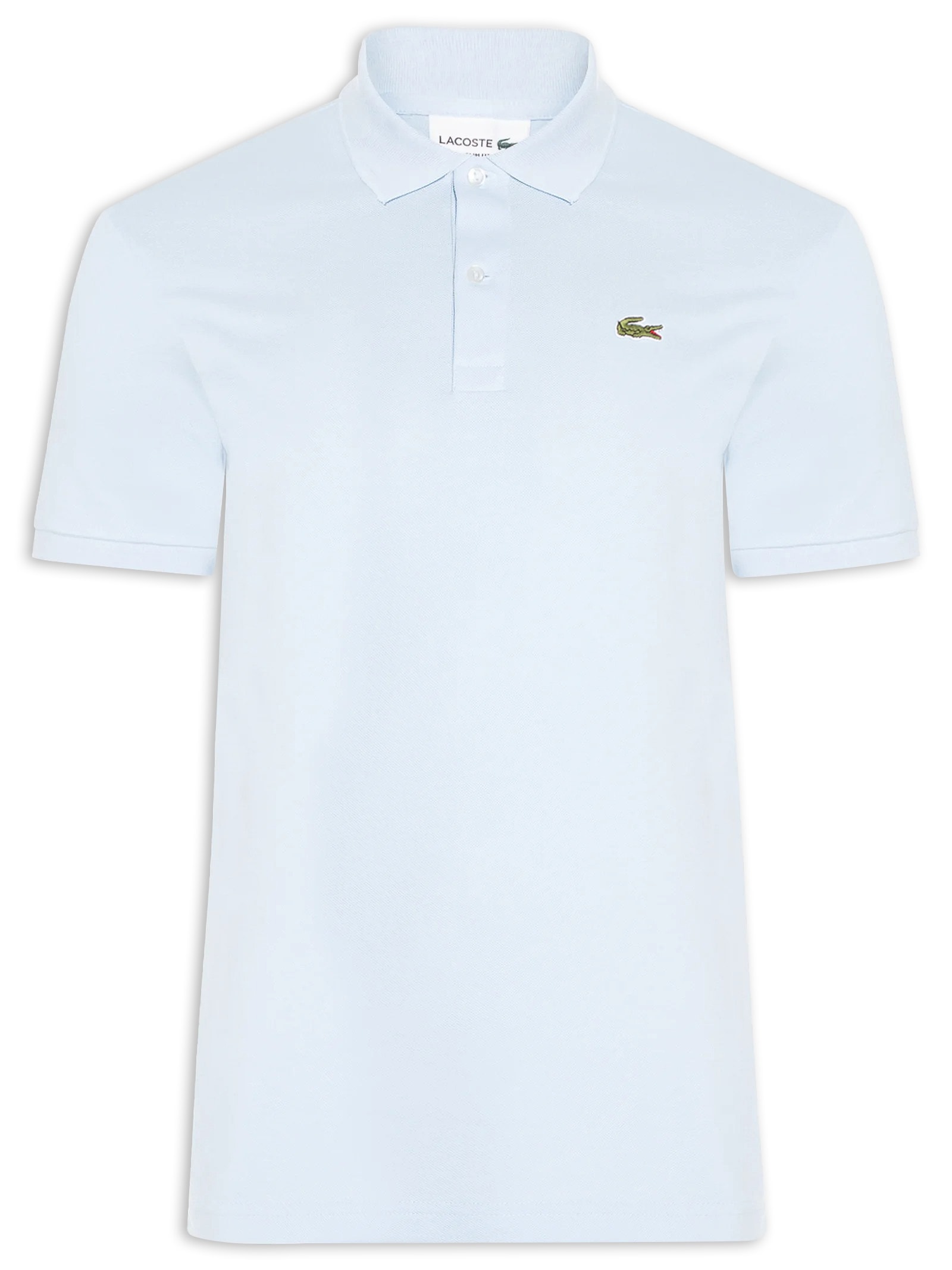 Polo Masculina Slim Fit Em Petit Piquet Azul Lacoste