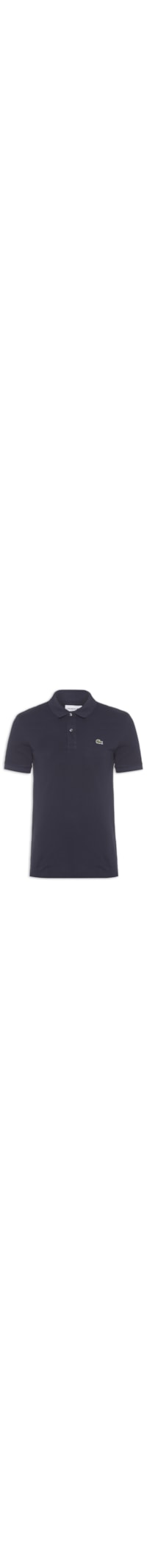 Polo Masculina Slim Fit Em Petit Piquet - Azul Marinho