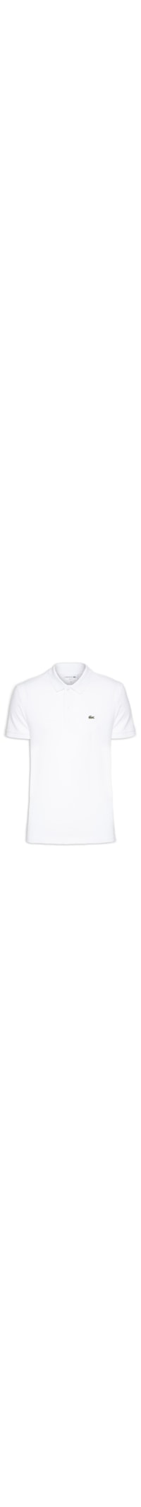 Polo Masculina Slim Fit Em Petit Piquet - Branco