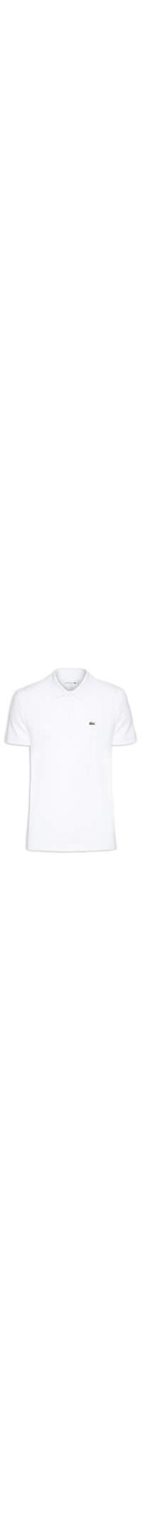 Polo Masculina Slim Fit Em Petit Piquet - Branco