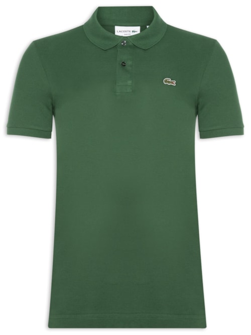 Polo Masculina Slim Fit Em Petit Piquet – Verde