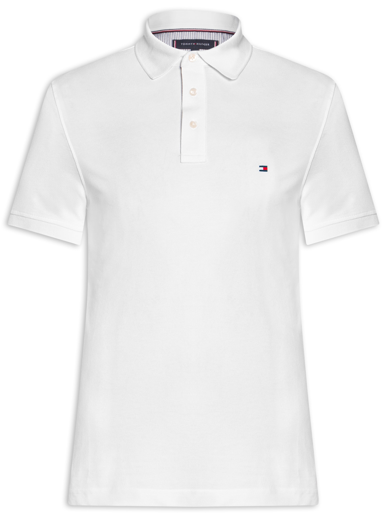 Polo Masculina Slim Fit Im 1985 Branco Tommy Hilfiger