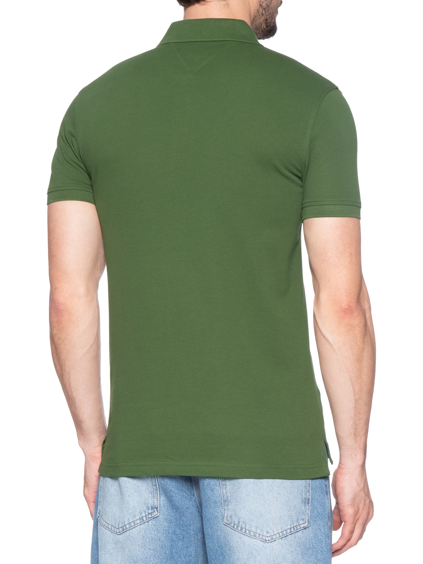 Polo Masculina Slim Fit Im 1985 Verde Tommy Hilfiger