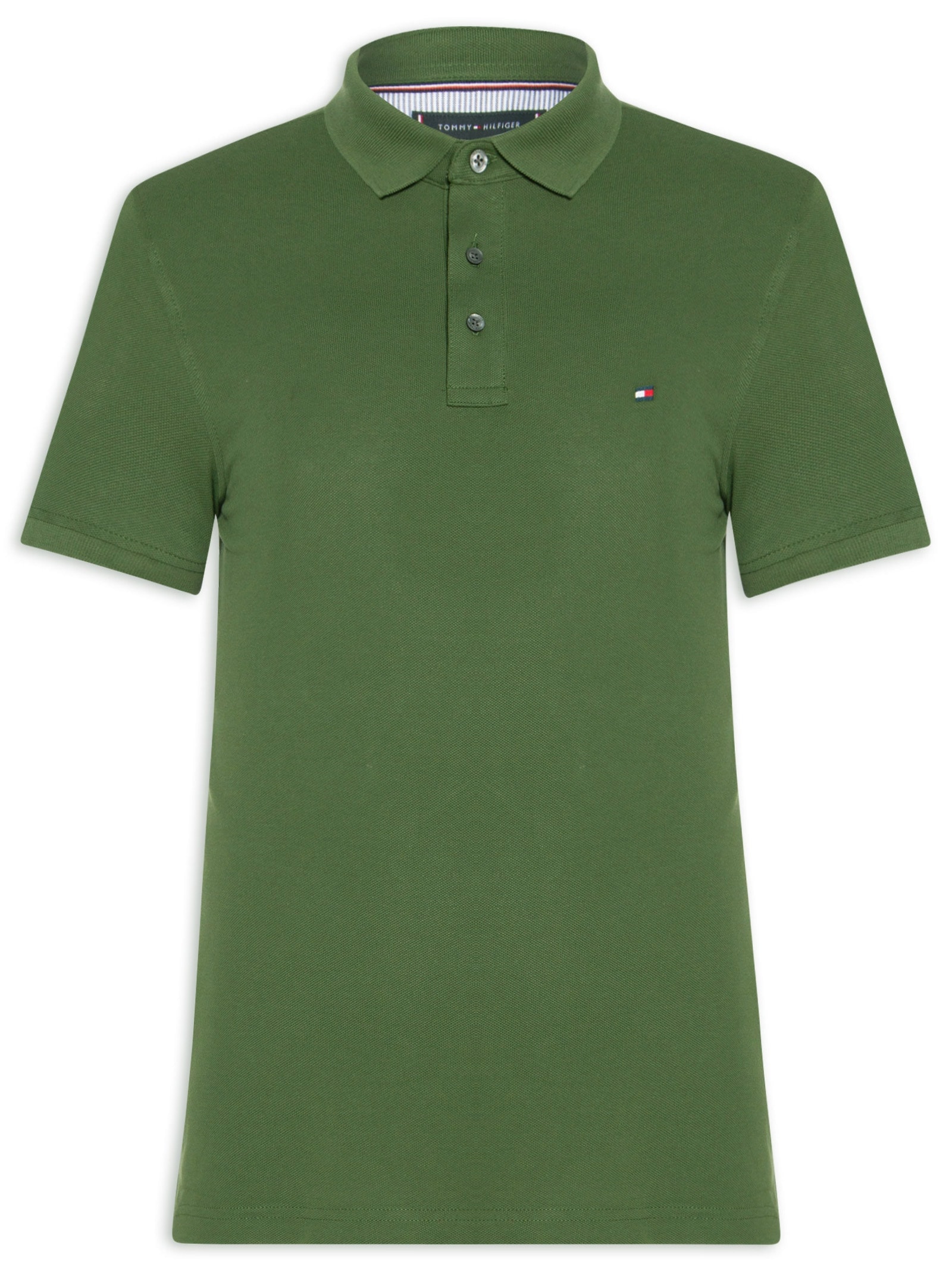 Polo Masculina Slim Fit Im 1985 Verde Tommy Hilfiger