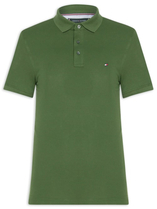 Polo Masculina Slim Fit Im 1985 – Verde