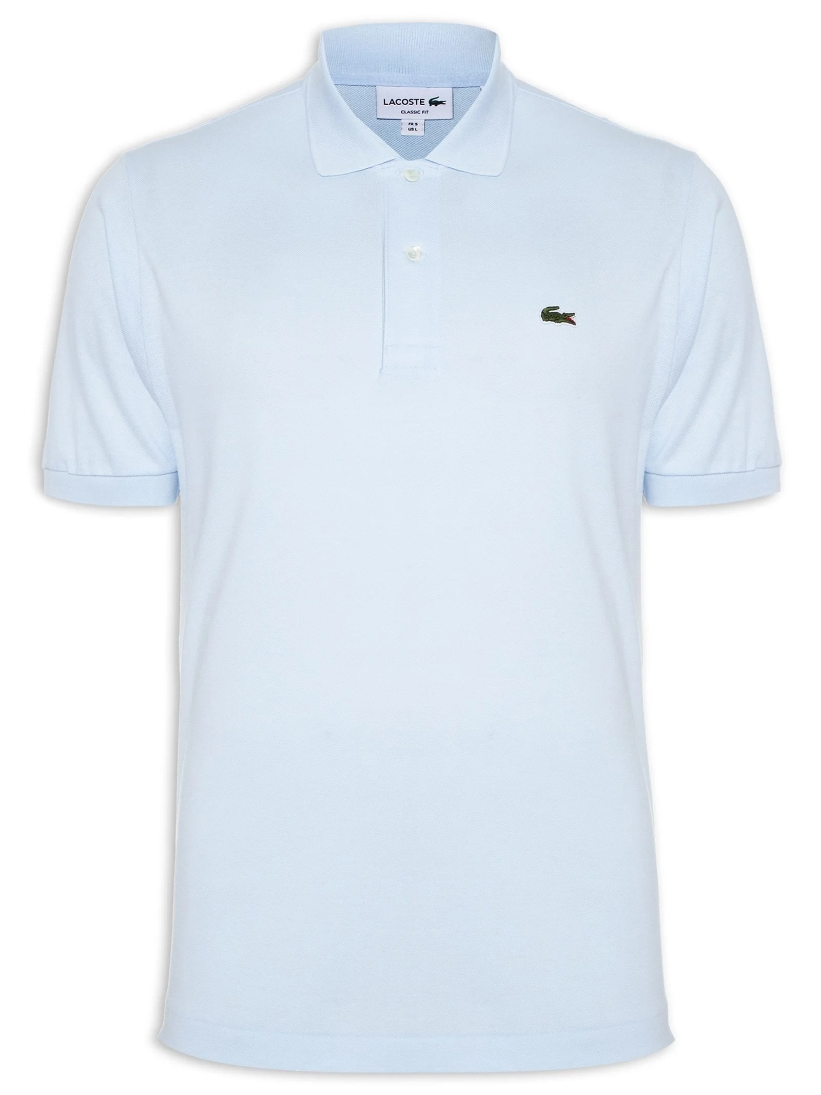 Polo Masculina Slim Fit L.12.12 Em Piquet De Algodão Azul Lacoste