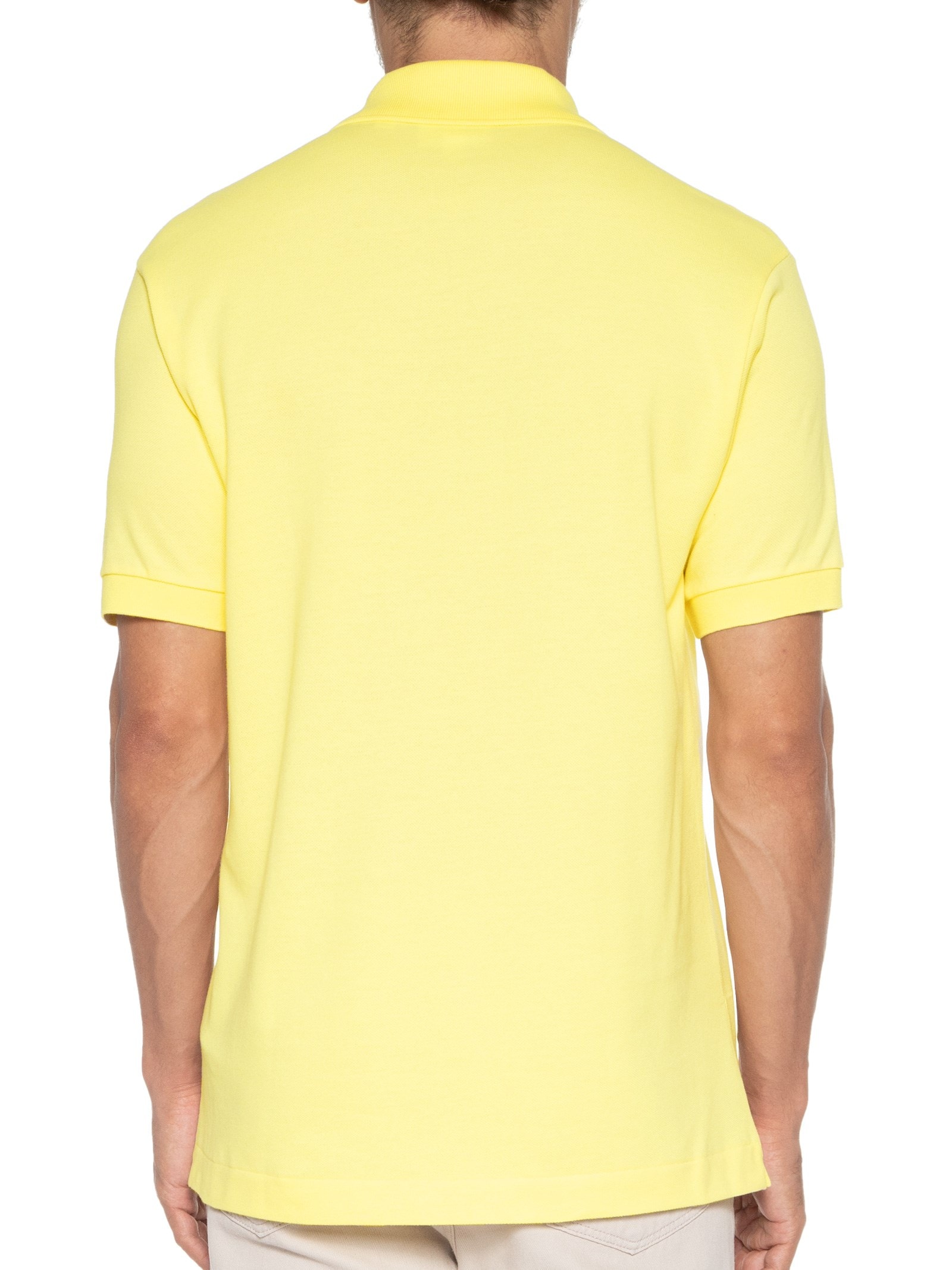 Polo Masculina Slim Fit L.12.12 Em Piquet De Algodão Azul Lacoste