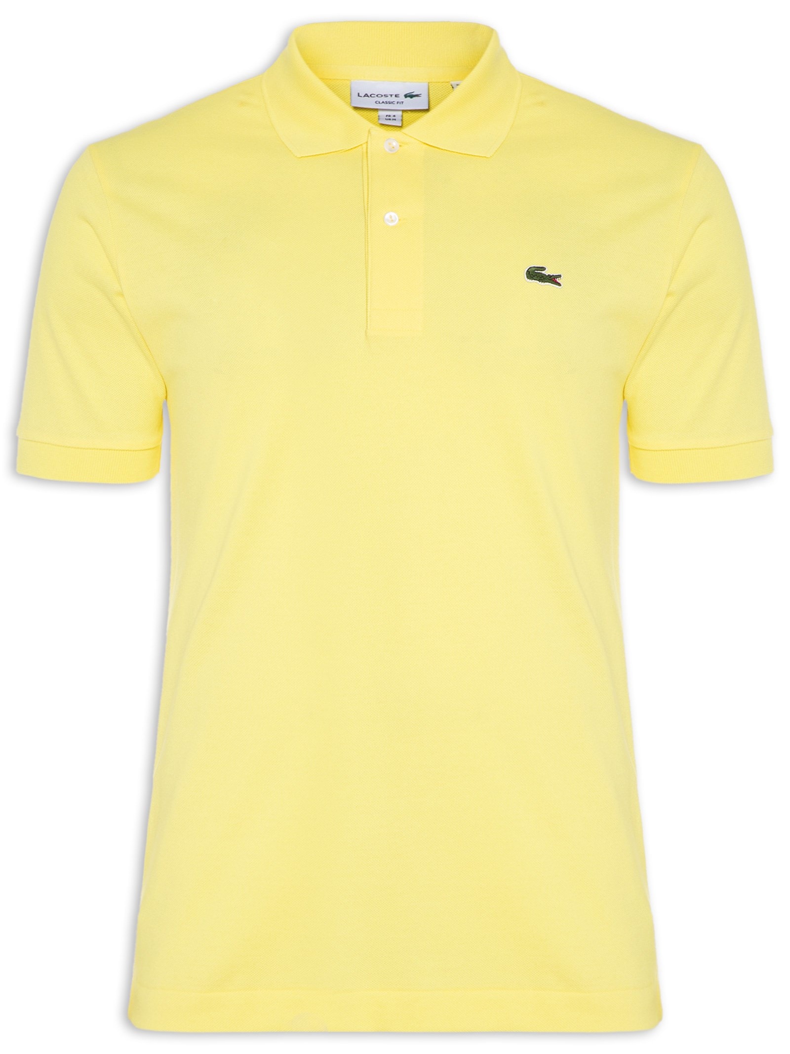 Polo Masculina Slim Fit L.12.12 Em Piquet De Algodão Azul Lacoste