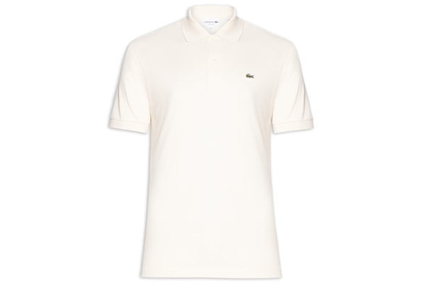 Polo Masculina Slim Fit L.12.12 Em Piquet De Algodão - Bege