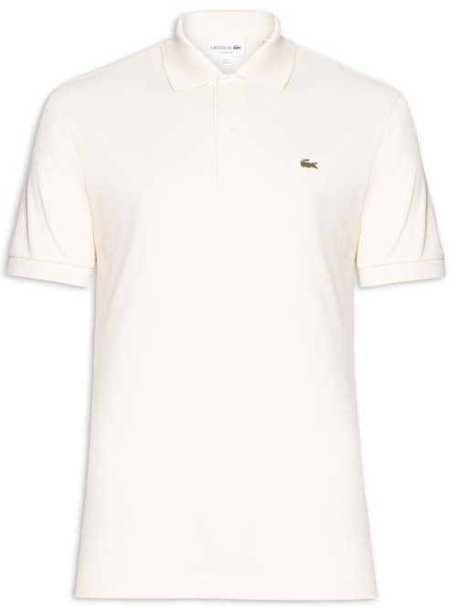 Polo Masculina Slim Fit L.12.12 Em Piquet De Algodão – Bege