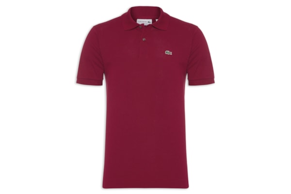 Polo Masculina Slim Fit L.12.12 Em Piquet De Algodão - Vinho