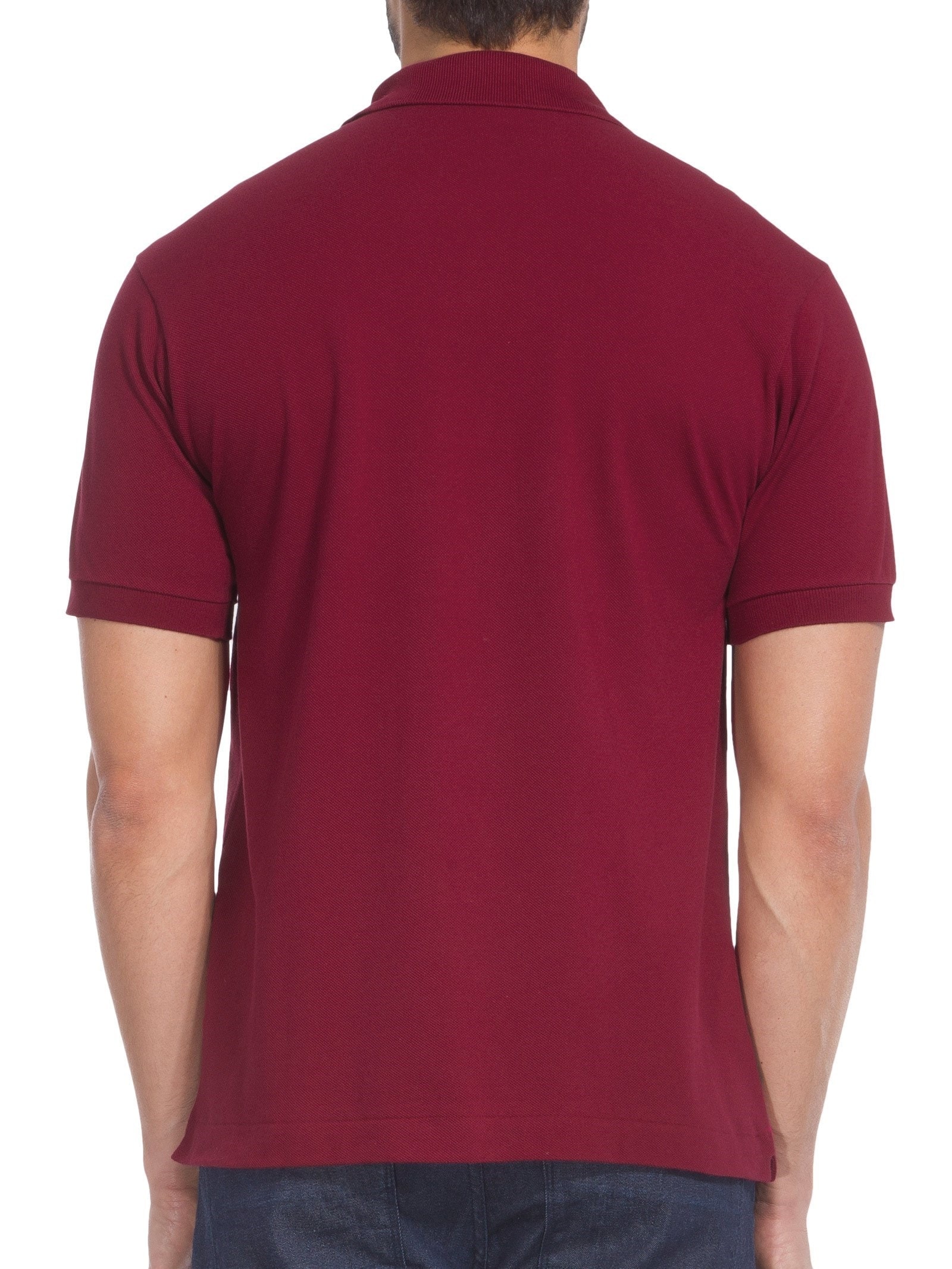 Polo Masculina Slim Fit L.12.12 Em Piquet De Algodão Vinho Lacoste