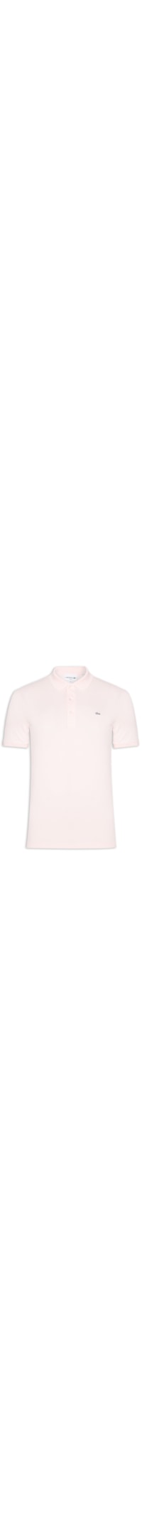 Polo Masculina Slim Fit Mini Piquet Stretch - Rosa
