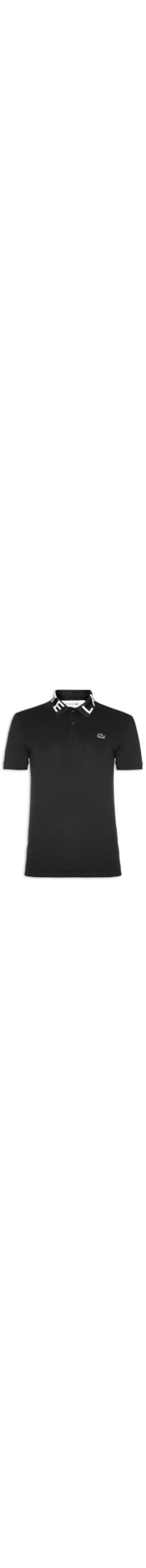 Polo Masculina Slim Fit Movement Em Piquet De Algodão Orgânico - Preto