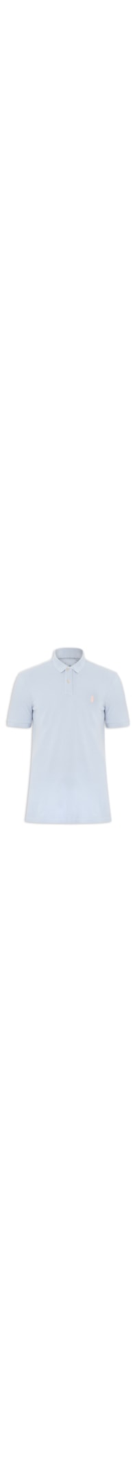 Polo Masculina Slim Fit Summer Em Piquet - Azul