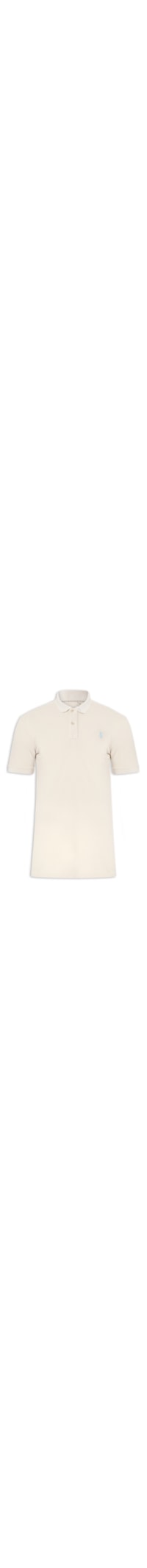Polo Masculina Slim Fit Summer Em Piquet - Bege