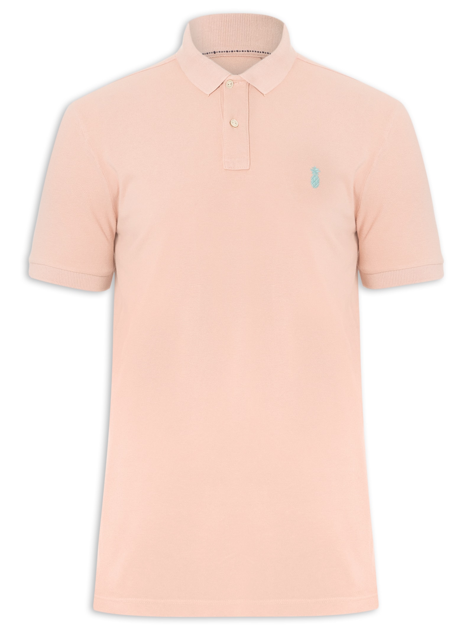 Basiq Men - Polo Masculina Piquet Zíper - Rosa