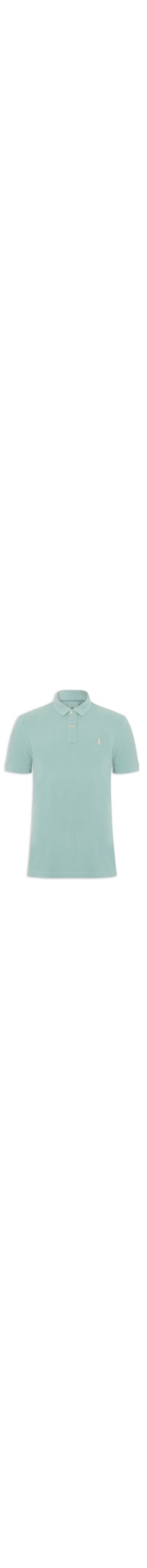 Polo Masculina Slim Fit Summer Em Piquet - Verde