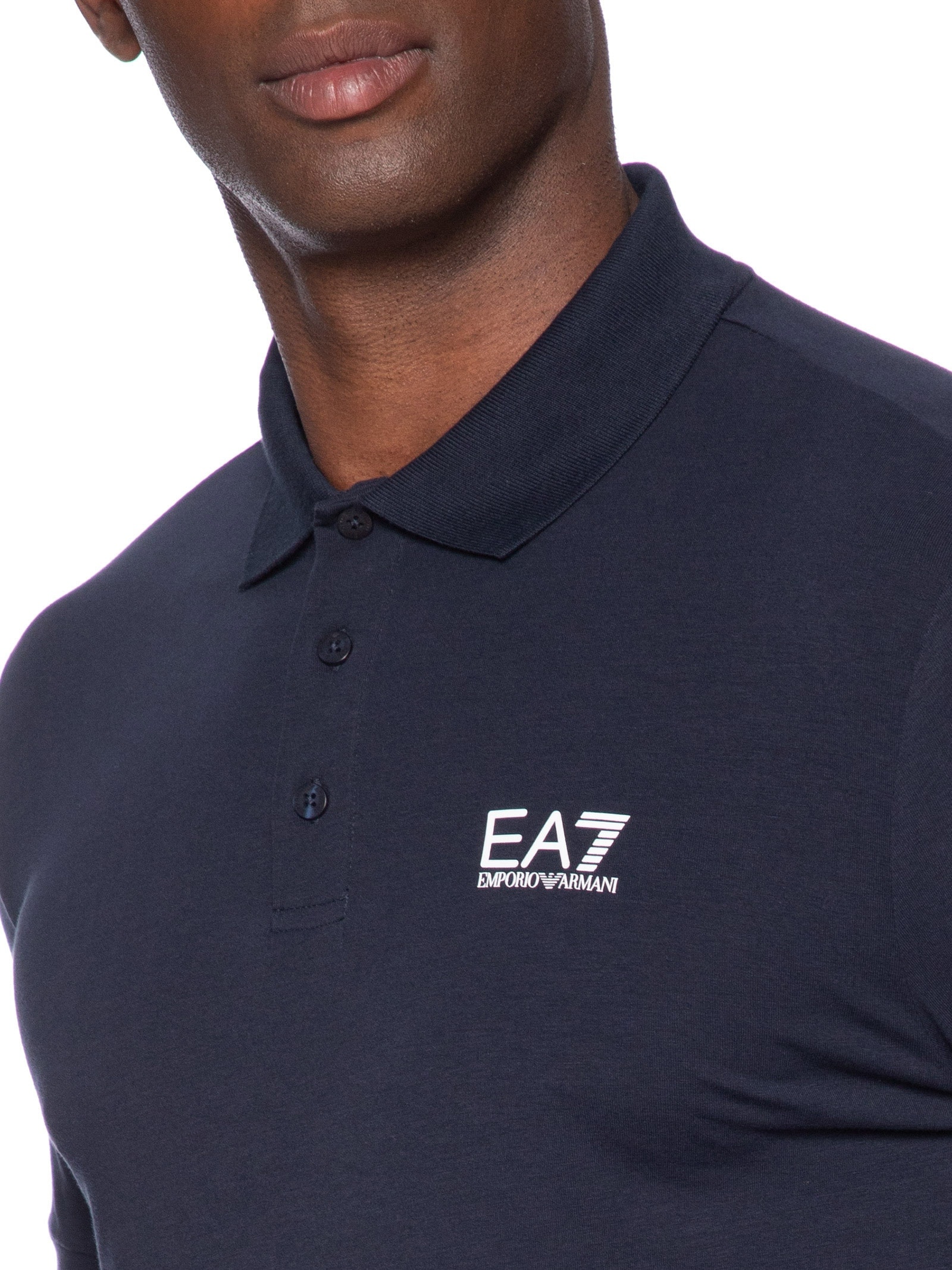 Polo Masculina Slim Fit Train Core Azul Ea7 Emporio Armani