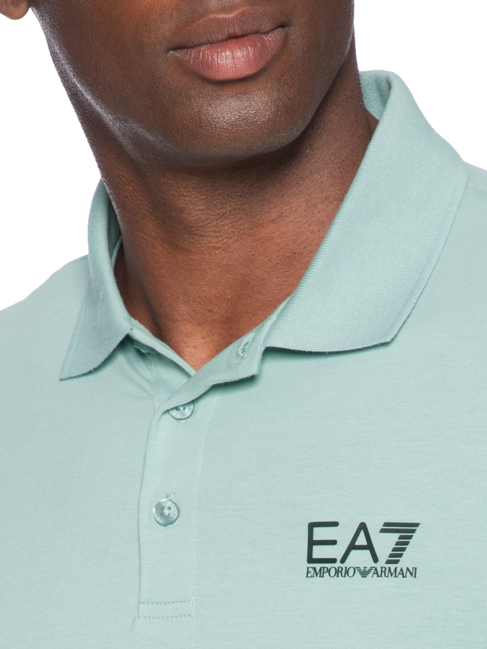 Polo Masculina Slim Fit Train Core Verde Ea7 Emporio Armani