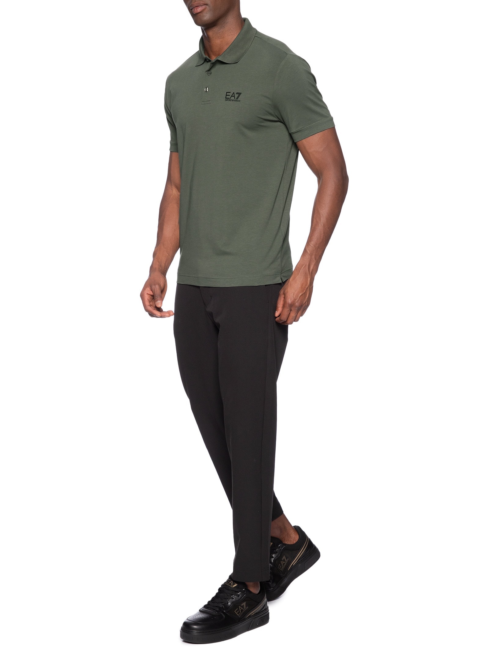 Polo Masculina Slim Fit Train Core Verde Ea7 Emporio Armani