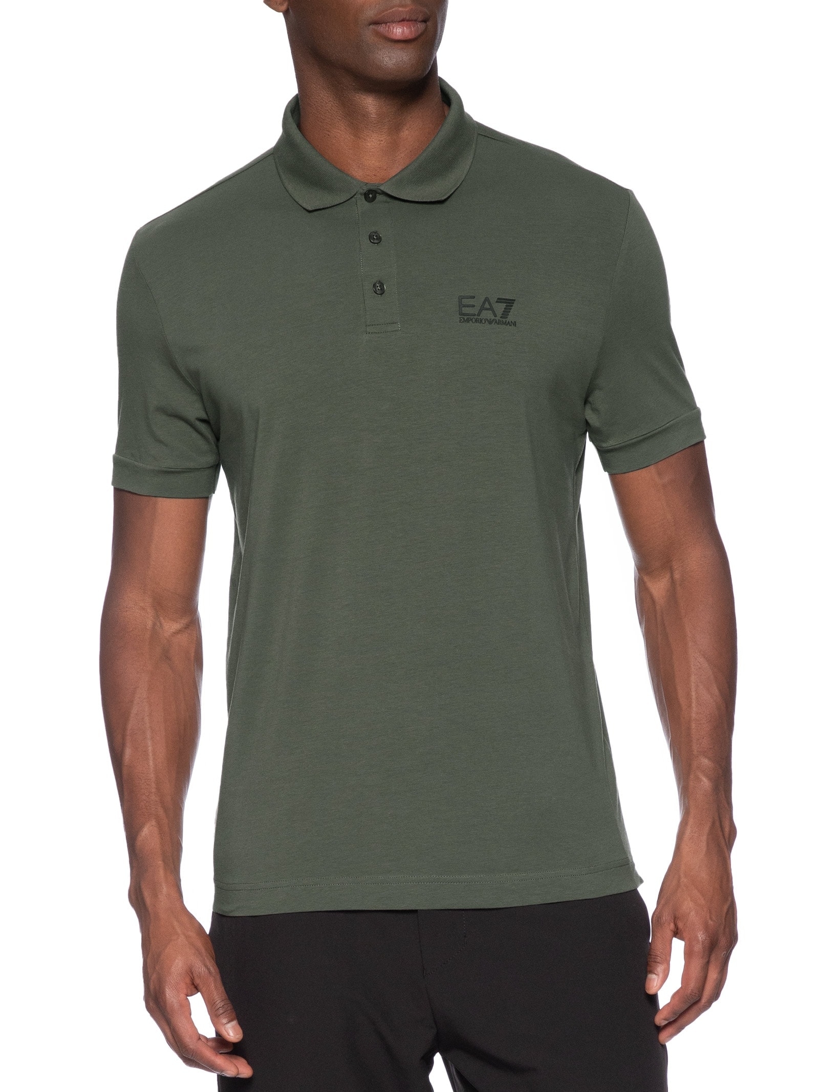 Polo Masculina Slim Fit Train Core Verde Ea7 Emporio Armani