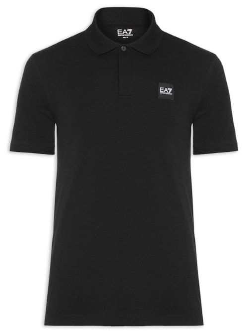 Polo Masculina Slim Fit Train Visibility – Preto